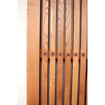 総欅 格子蔵戸　W113YD 