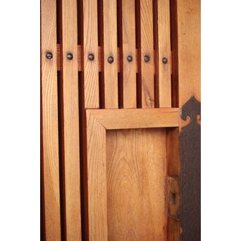 総欅 格子蔵戸　W113YD 