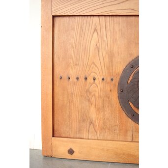 総欅 格子蔵戸　W113YD 