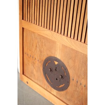 総欅 格子蔵戸　W113YD 