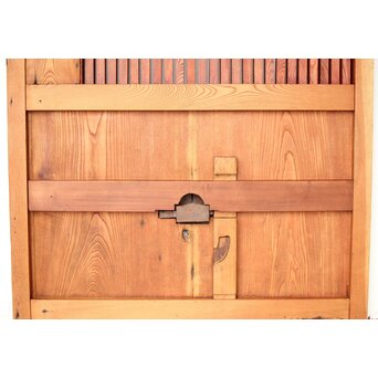 総欅 格子蔵戸　W113YD 