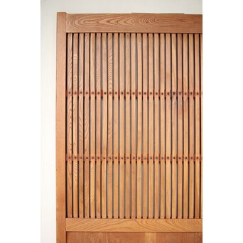 総欅 格子蔵戸　W113YD 