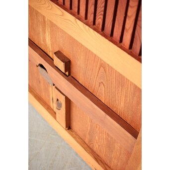 総欅 格子蔵戸　W113YD 