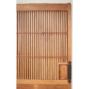 総欅 格子蔵戸　W113YD 