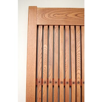 総欅 格子蔵戸　W113YD 欅の杢目がきれいです