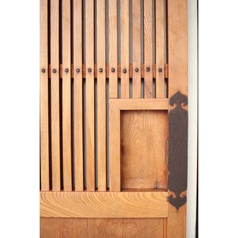 総欅 格子蔵戸　W113YD 