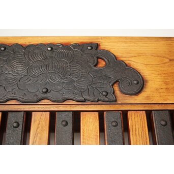 総欅 重金具格子蔵戸　W114Y 