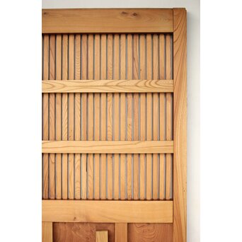 総欅 重金具格子蔵戸　W114Y 