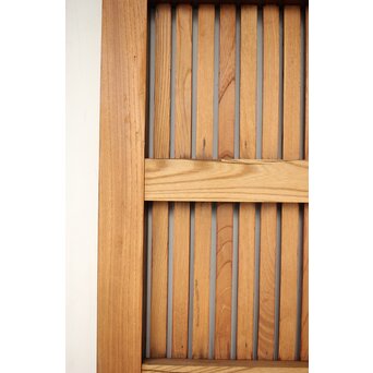 総欅 重金具格子蔵戸　W114Y 