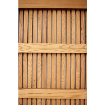 総欅 重金具格子蔵戸　W114Y 