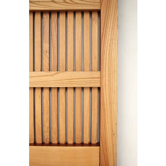 総欅 重金具格子蔵戸　W114Y 