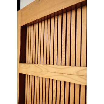 総欅 重金具格子蔵戸　W114Y 