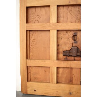 総欅 重金具格子蔵戸　W114Y 