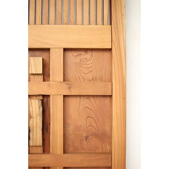 総欅 重金具格子蔵戸　W114Y 