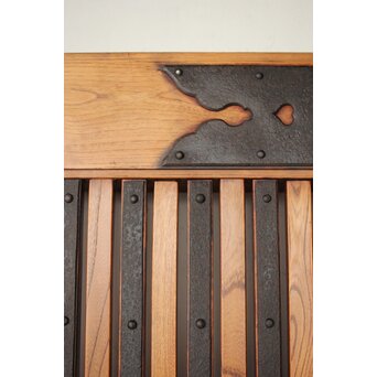 総欅 重金具格子蔵戸　W114Y 