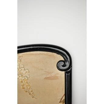 意匠明治刺繍 三枚屏風　Z425 