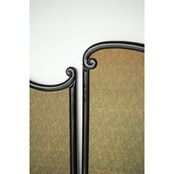 意匠明治刺繍 三枚屏風　Z425 