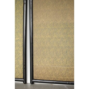 意匠明治刺繍 三枚屏風　Z425 