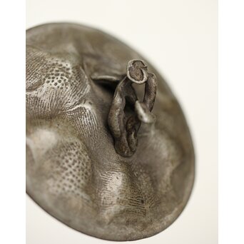 隺翁 砲口唐木手 錫急須　M368 