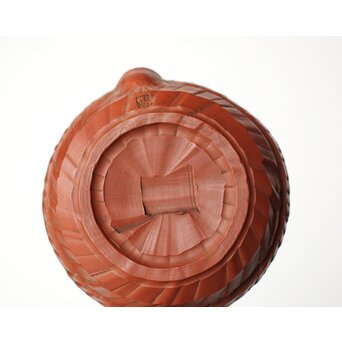 常滑 清水石仙 朱泥宝瓶　P402 