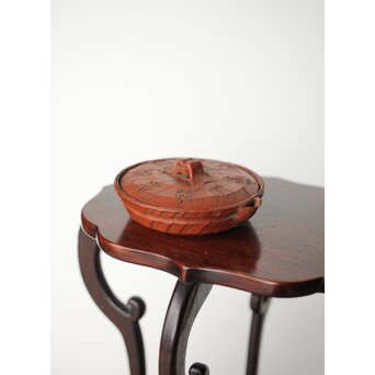 常滑 清水石仙 朱泥宝瓶　P402