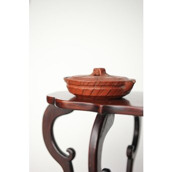 常滑 清水石仙 朱泥宝瓶　P402 