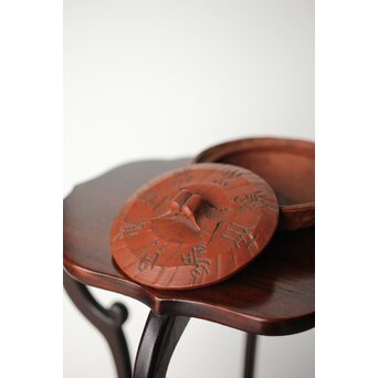 常滑 清水石仙 朱泥宝瓶　P402 