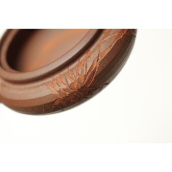 温故焼 初代 清水石僊 蘭文 急須　P403 