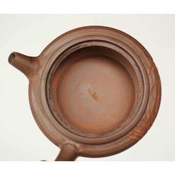 温故焼 初代 清水石僊 蘭文 急須　P403 