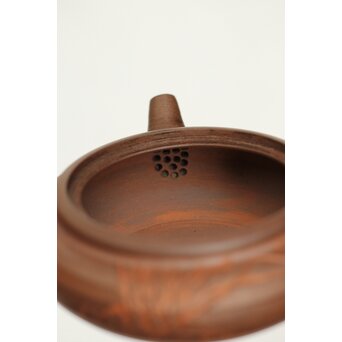 温故焼 初代 清水石僊 蘭文 急須　P403 