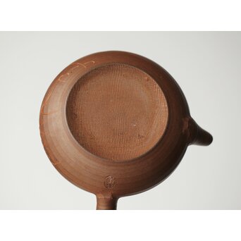 温故焼 初代 清水石僊 蘭文 急須　P403 