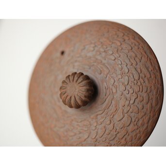 温故焼 清水温故作 松皮文宝瓶　P404 