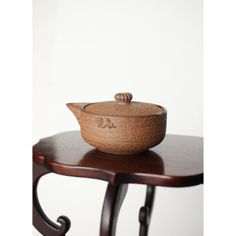 温故焼 清水温故作 松皮文宝瓶　P404 