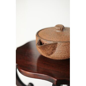 温故焼 清水温故作 松皮文宝瓶　P404 