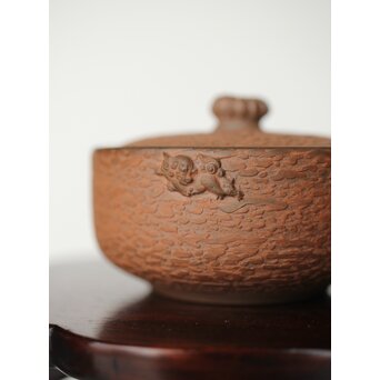 温故焼 清水温故作 松皮文宝瓶　P404 