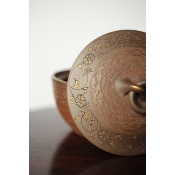 温故焼 清水温故作 松皮文宝瓶　P405 