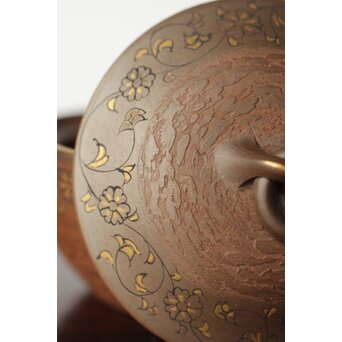 温故焼 清水温故作 松皮文宝瓶　P405 