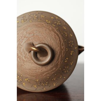 温故焼 清水温故作 松皮文宝瓶　P405 