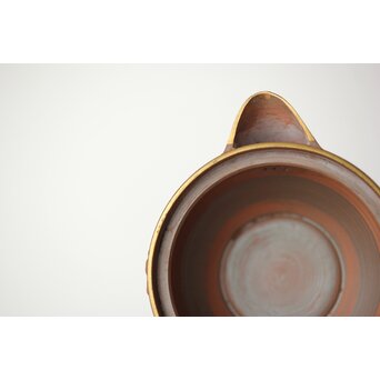 温故焼 清水温故作 松皮文宝瓶　P405 