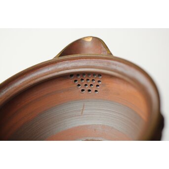 温故焼 清水温故作 松皮文宝瓶　P405 