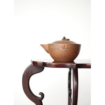 温故焼 清水温故作 松皮文宝瓶　P405