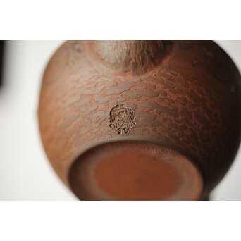 温故焼 清水温故作 松皮文宝瓶　P405 