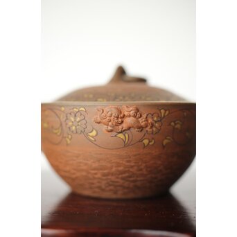 温故焼 清水温故作 松皮文宝瓶　P405 