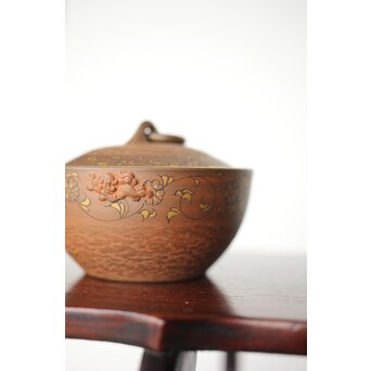 温故焼 清水温故作 松皮文宝瓶　P405 