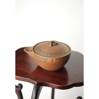 温故焼 清水温故作 松皮文宝瓶　P405 