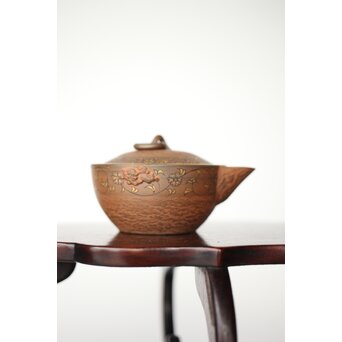 温故焼 清水温故作 松皮文宝瓶　P405 