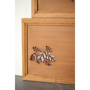 桐透かし欄間 2枚1組　R0312 