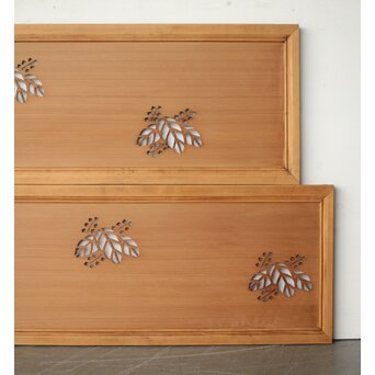 桐透かし欄間 2枚1組　R0312 