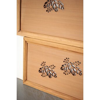 桐透かし欄間 2枚1組　R0312 