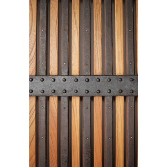 総欅 重金具格子蔵戸　W115Y 